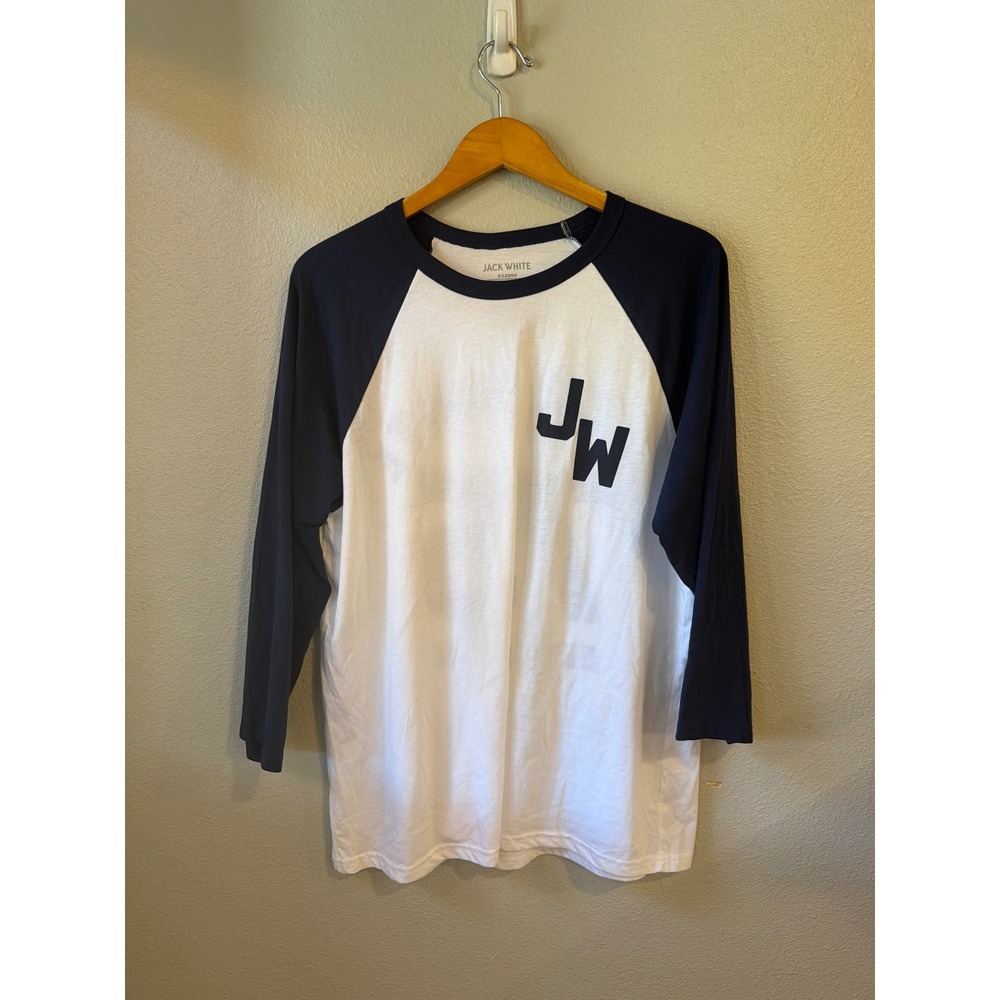 Jack White Baseball XL Tee Detroit Michigan 75 Shirt HTF A Tour Rare Band Music